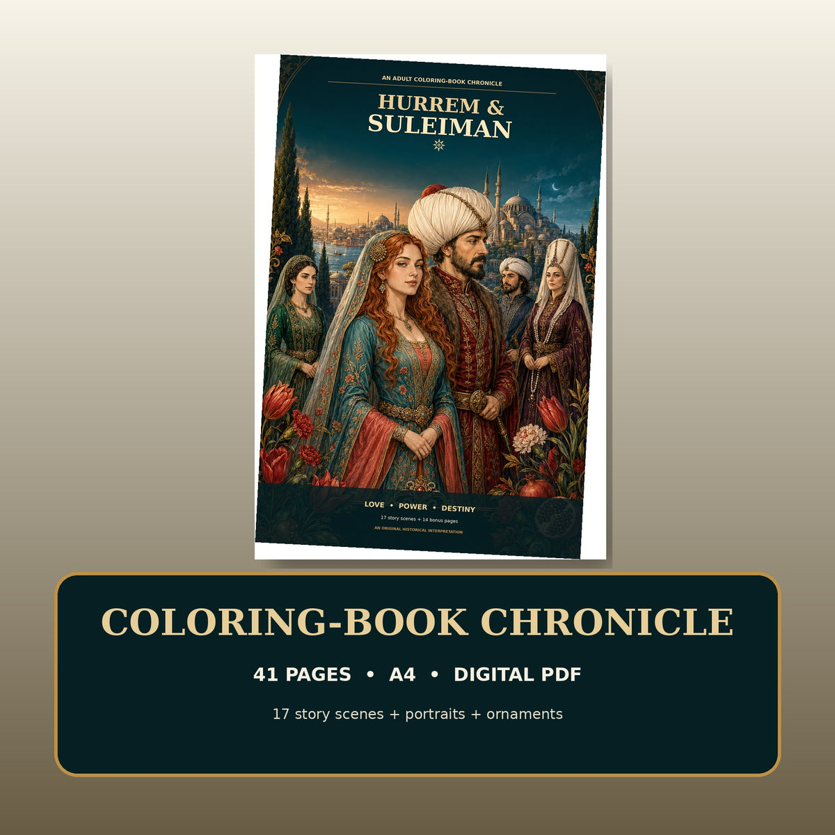 Hürrem & Suleiman: A Coloring-Book Chronicle