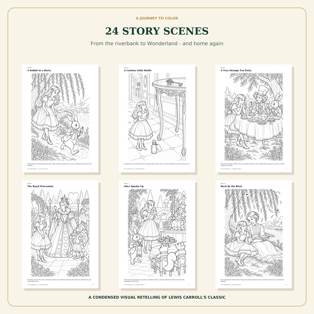 Alice in Wonderland: A Coloring Chronicle