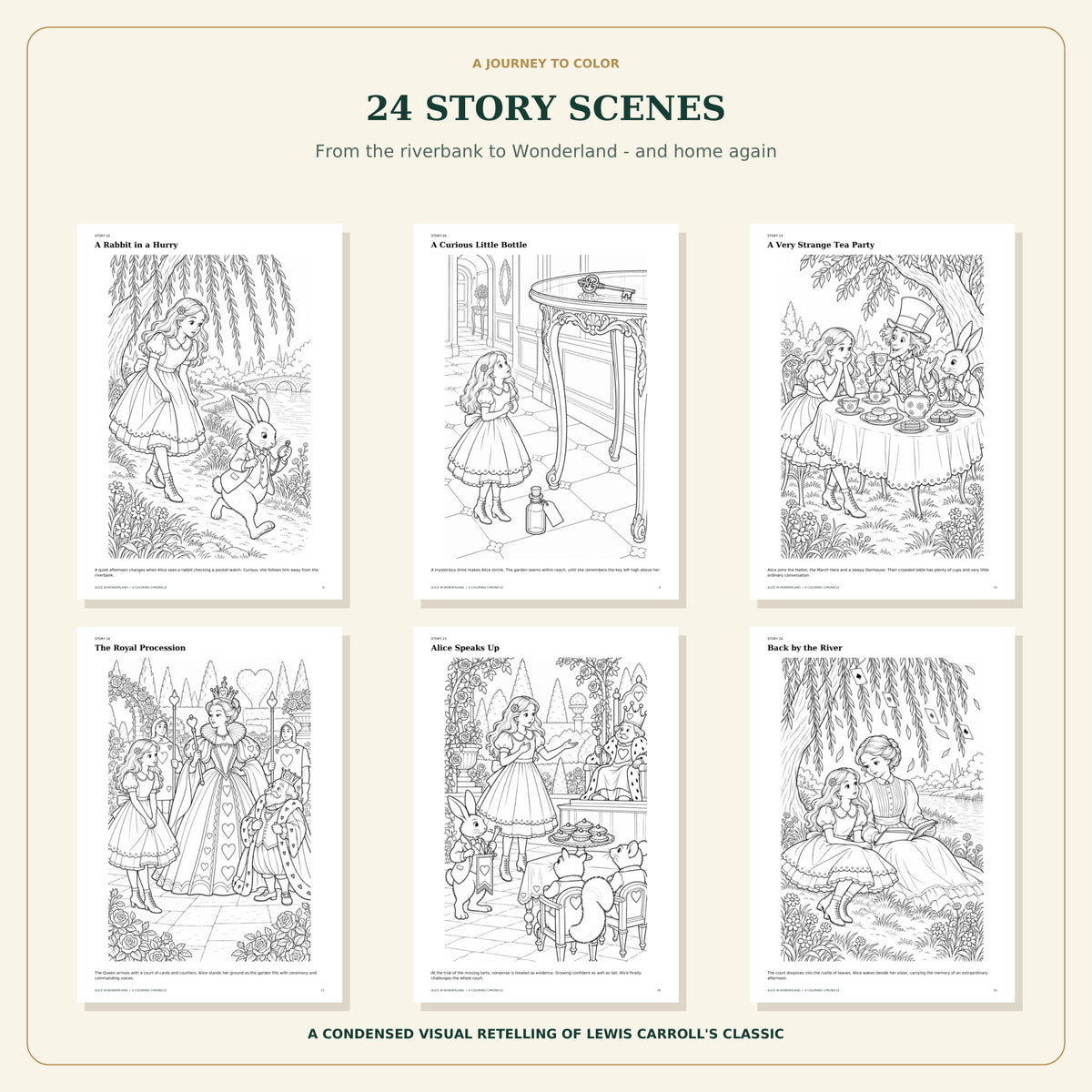 Alice in Wonderland: A Coloring Chronicle