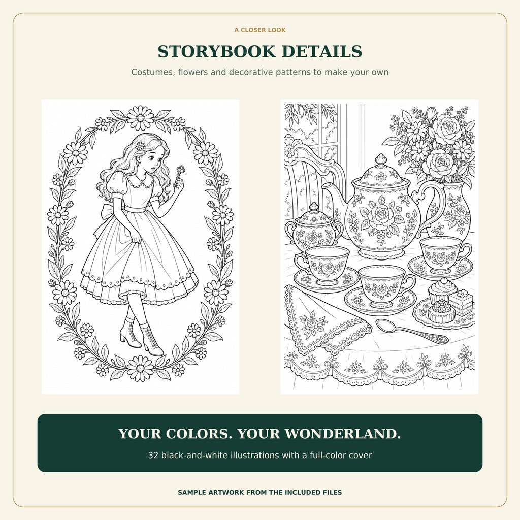 Alice in Wonderland: A Coloring Chronicle