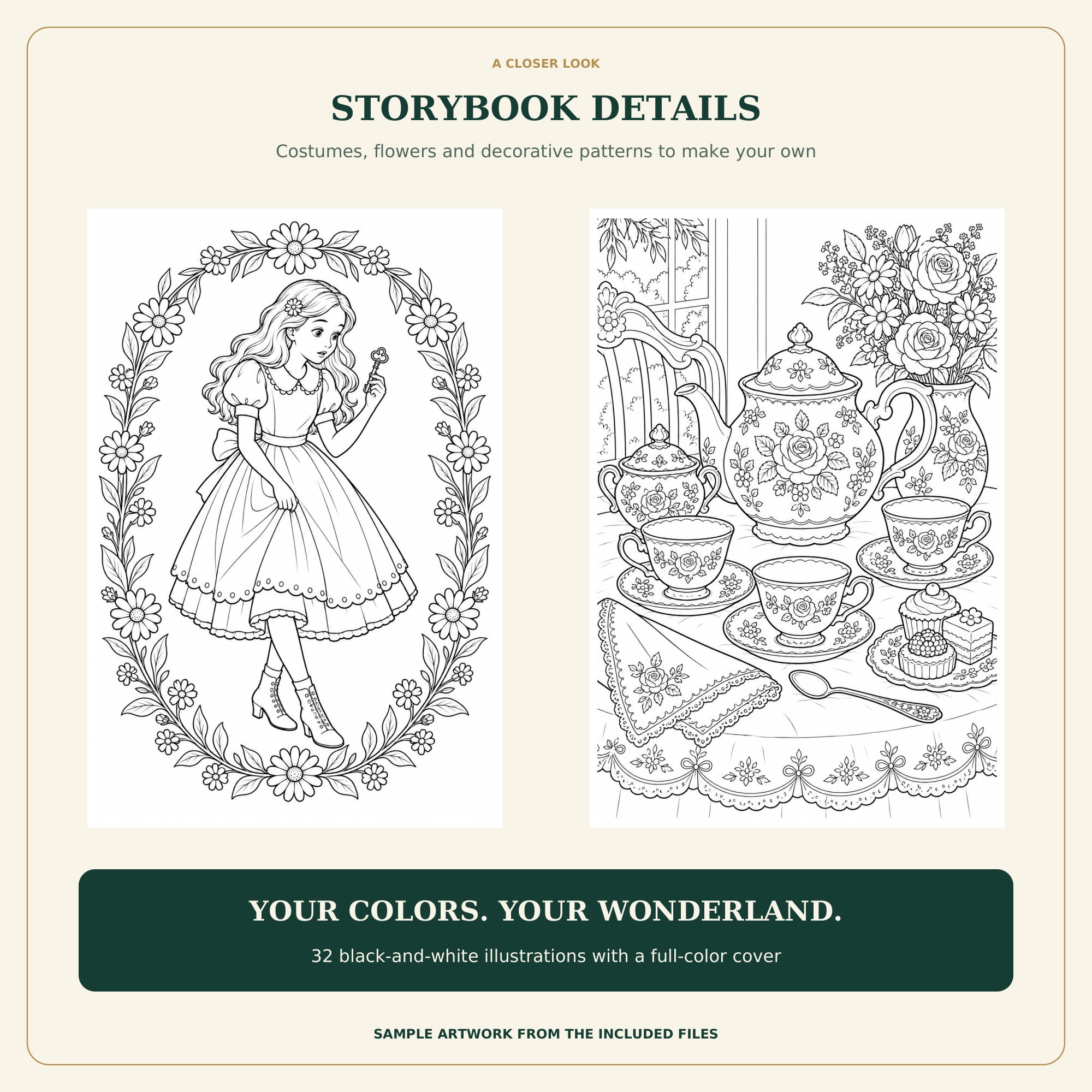 Alice in Wonderland: A Coloring Chronicle
