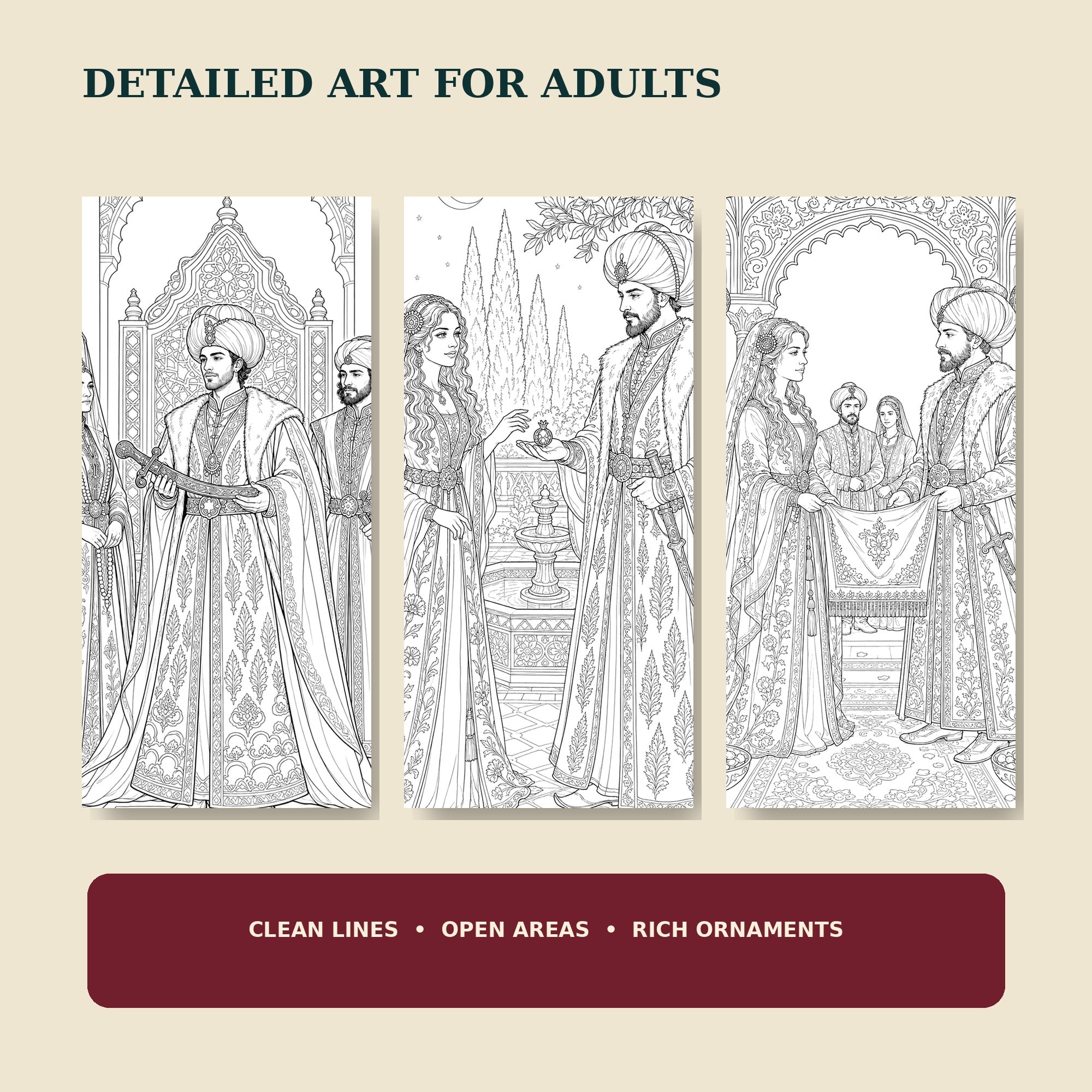 Hürrem & Suleiman: A Coloring-Book Chronicle